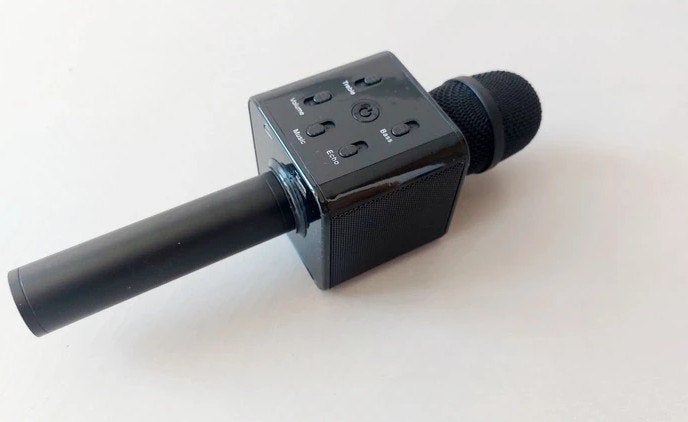 Karaoke microfoon unotec met opbergdoos zo goed als nieuw, Ophalen of Verzenden, Zo goed als nieuw, Microfoon(s)