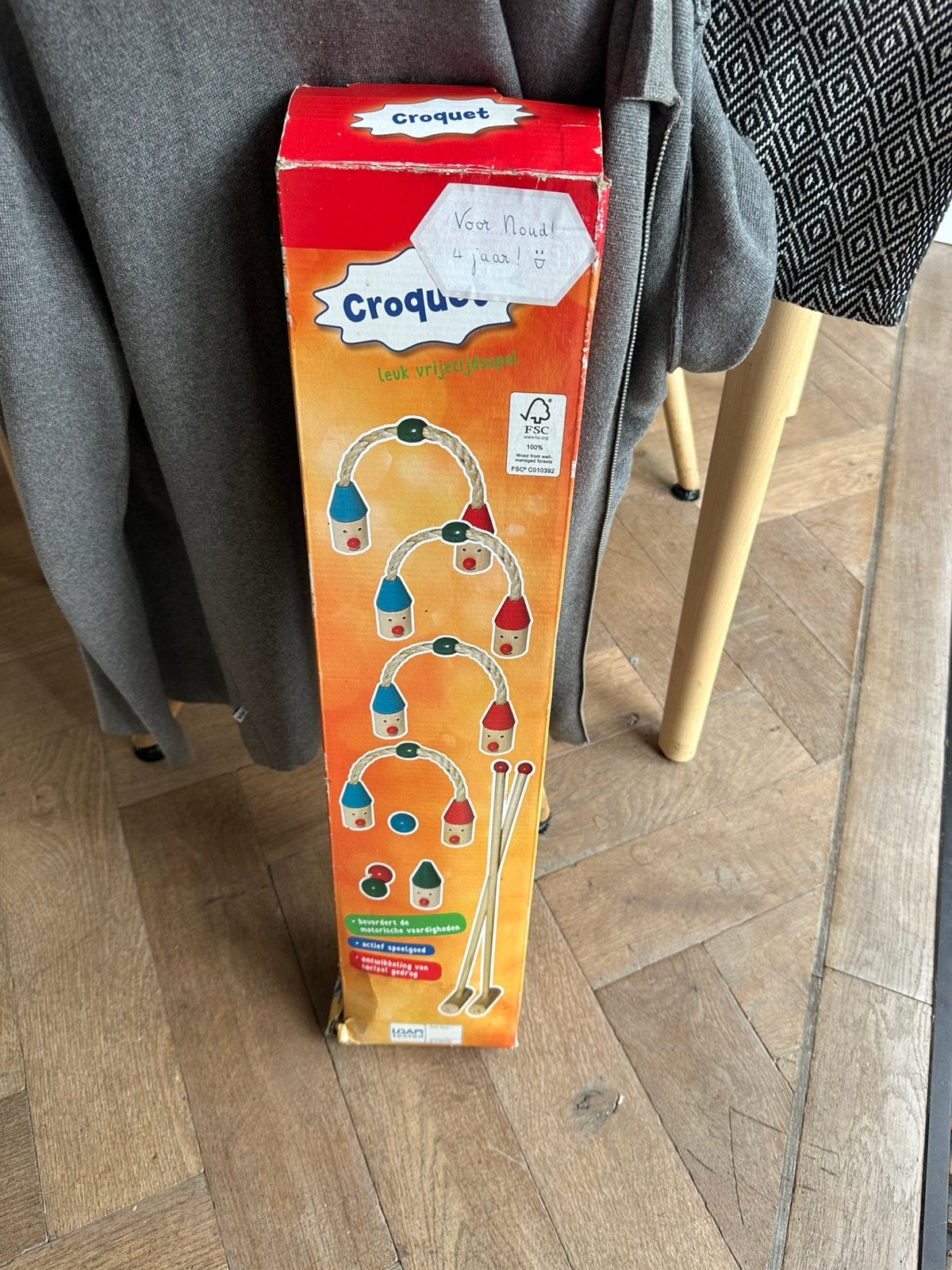 Gratis kinder croquet set soeelgoed, Ophalen, Zo goed als nieuw