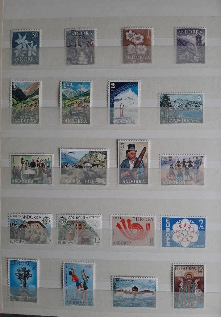 20 Postzegels Andorra Postfris, Ophalen, Overige landen, Postfris