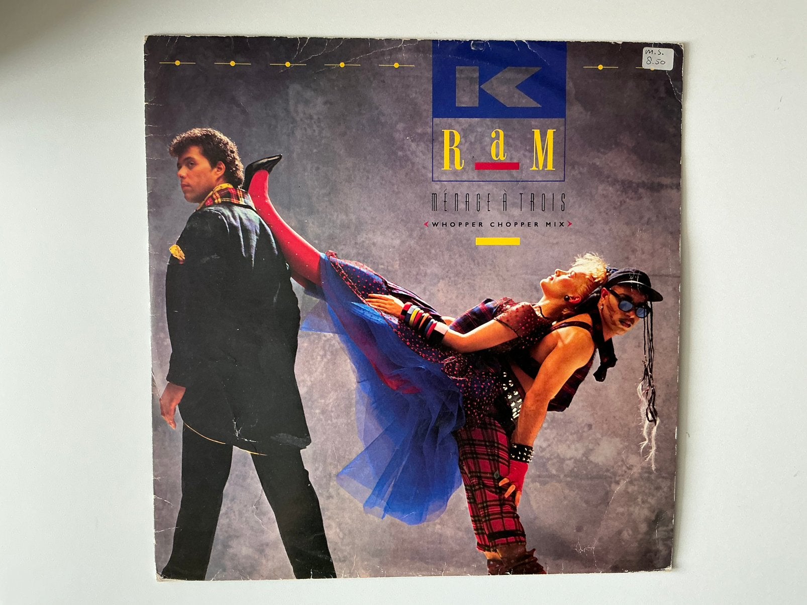 K-Ram – Ménage À Trois 12” funk soul boogie disco, Gebruikt, Disco, 12 inch, Overige typen