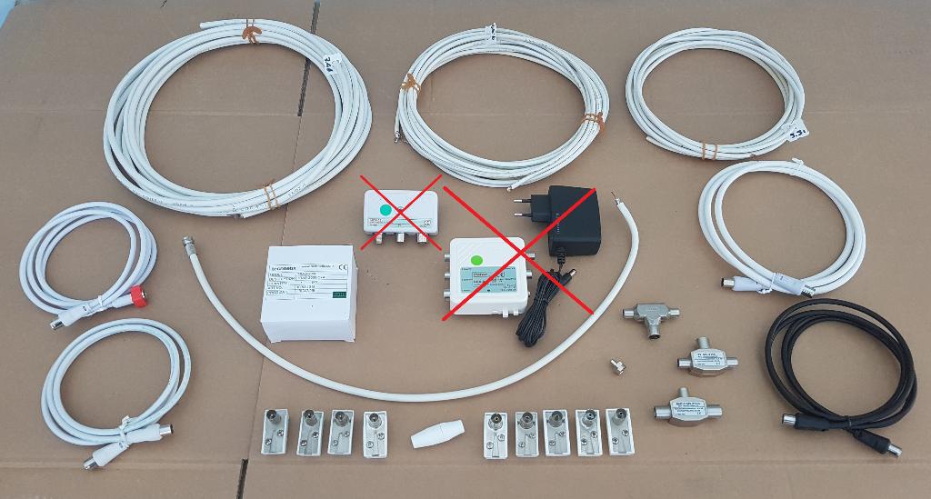 Aansluitmateriaal voor TV - splitter, versterker, connectors, Ophalen of Verzenden, Nieuw, Minder dan 2 meter, Coaxiale kabel