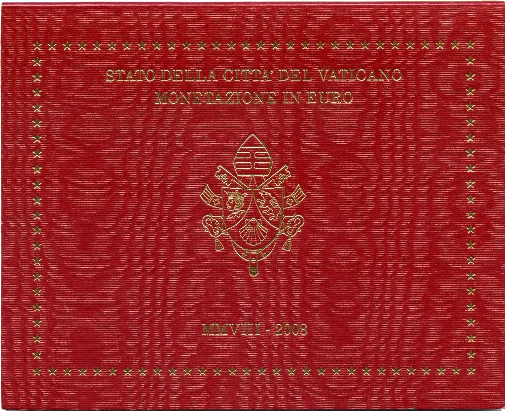 BU set Vaticaan 2008 Blister - 1 cent t/m 2 euro, Verzenden, Vaticaanstad, Overige waardes, Setje
