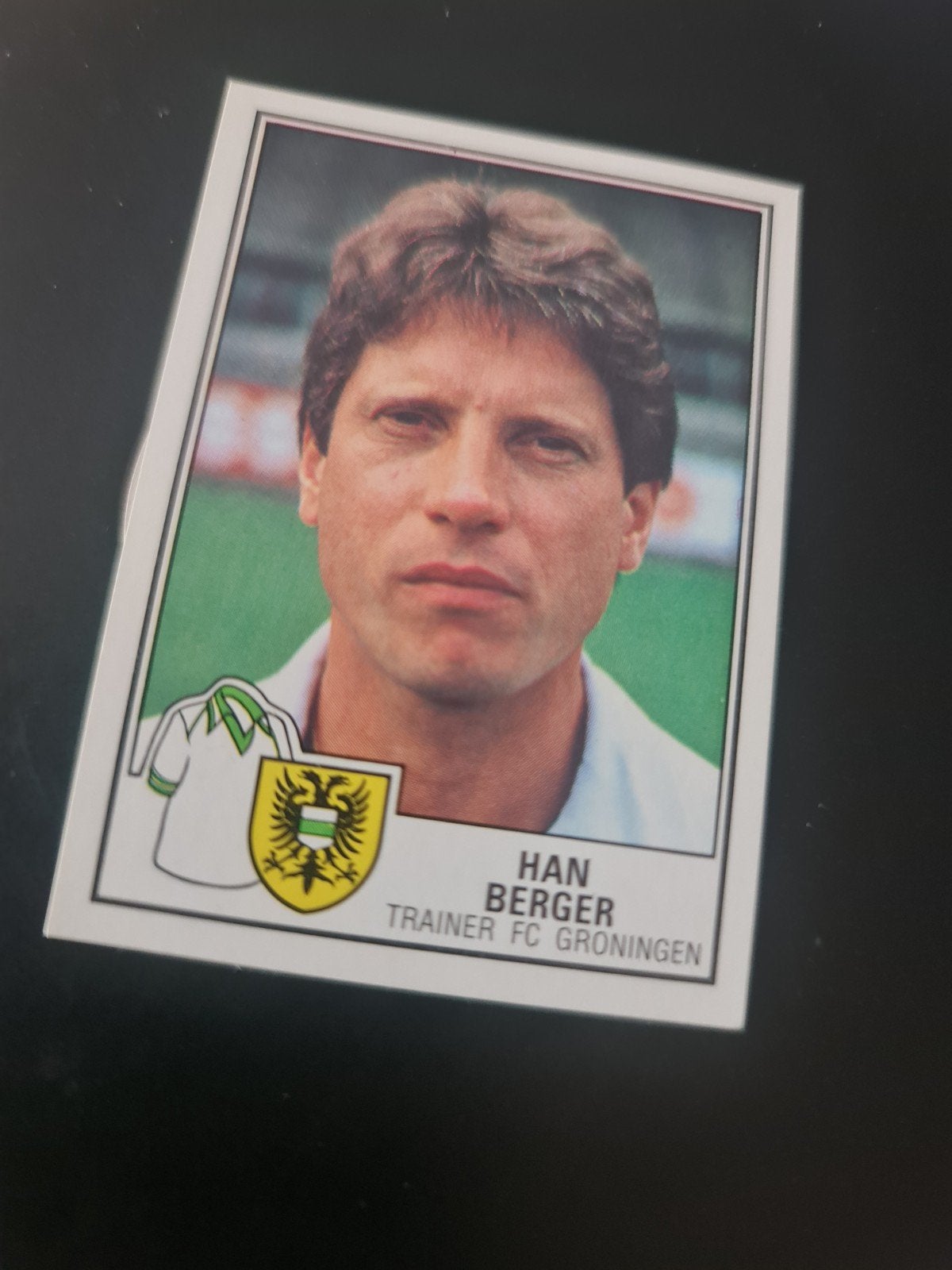 Panini Voetbal 85 Sticker Han Berger FC Groningen, Ophalen of Verzenden, Nieuw, Poster, Plaatje of Sticker