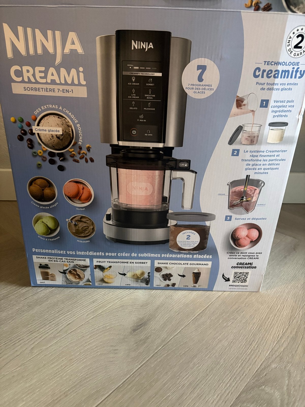 Nieuwe Ninja Creami IJsmachine - Ongeopend!, 1 tot 2 liter, Ophalen of Verzenden, Nieuw, 3 snelheden of meer