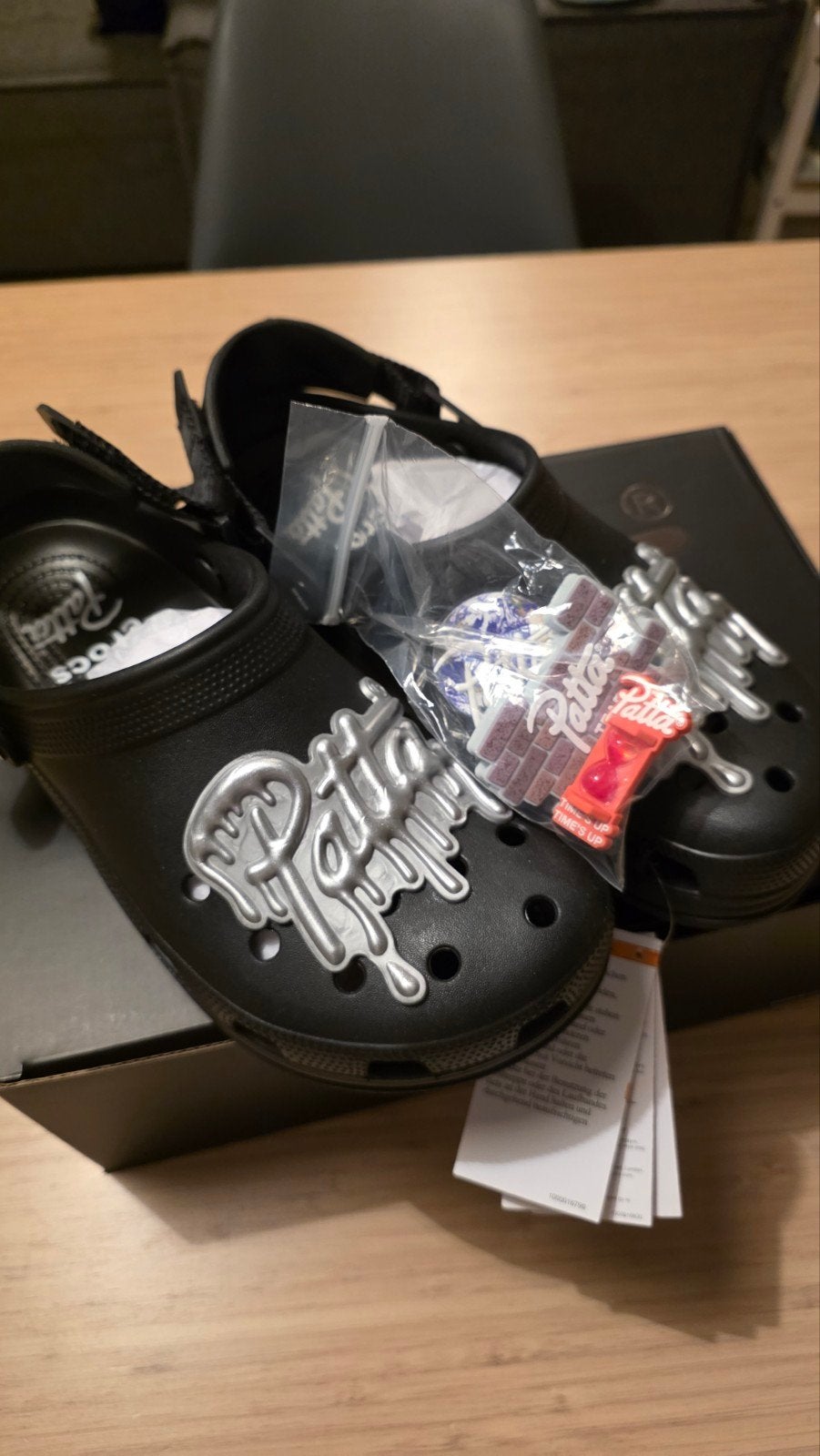 Patta x Crocs Classic Clog Zwart - Maat 42/43, Ophalen of Verzenden