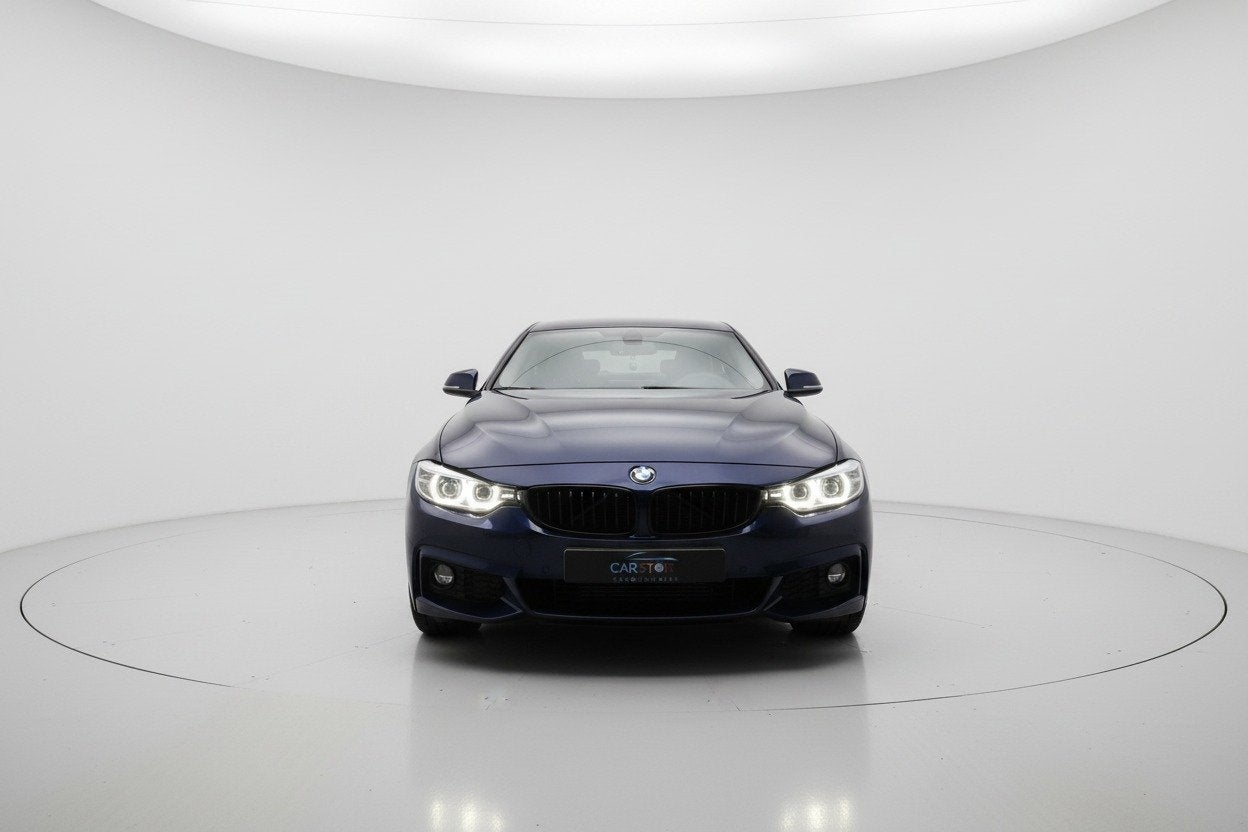 BMW 4-serie Gran Coupé 418i High Executive M SPORT LEER CAM, Auto's, Automaat, Gebruikt, Blauw, Bedrijf