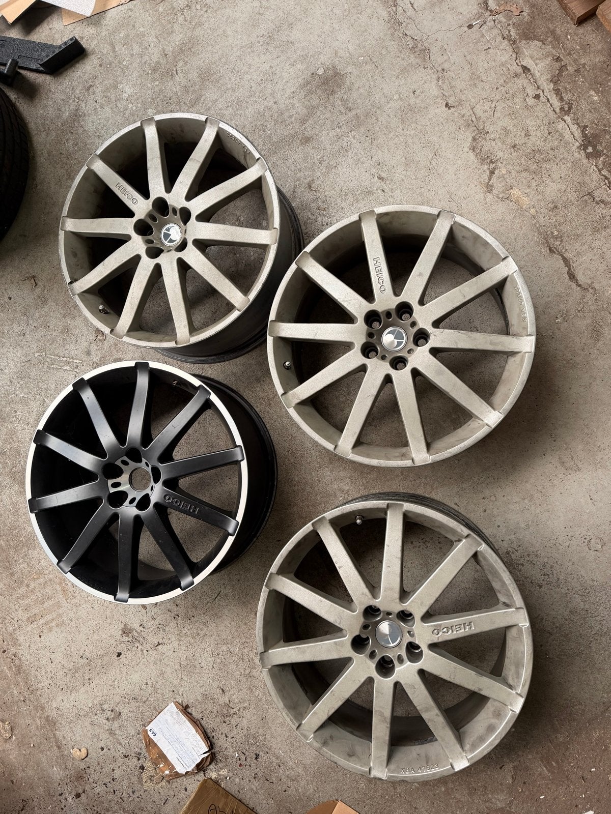 8 Heico Volution X 19 inch velgen volvo 5*108 - opknappers, Ophalen, Gebruikt, 19 inch, Velg(en)