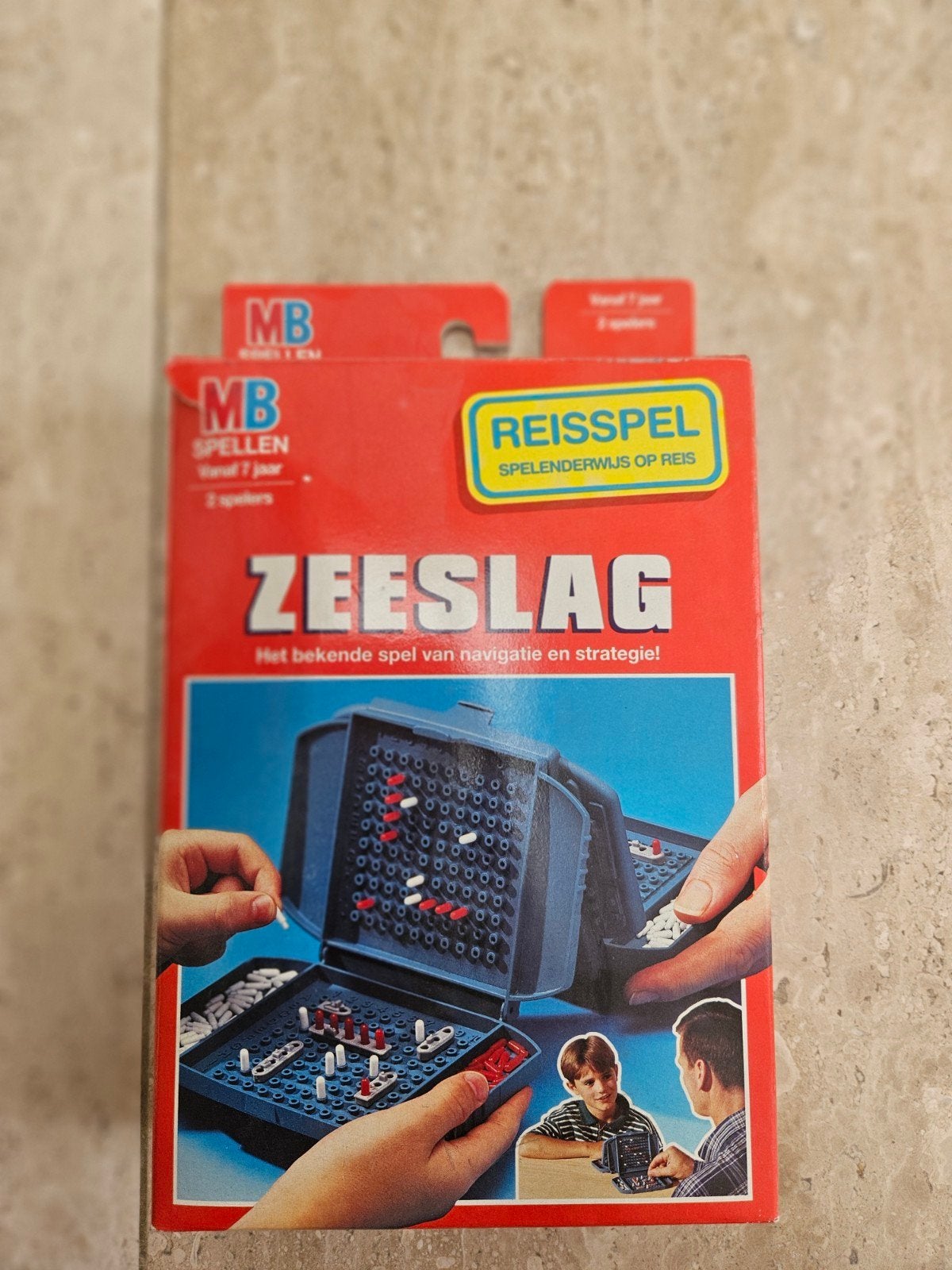 MB Reiseditie Zeeslag - Klassiek Strategisch Bordspel, Een of twee spelers, Ophalen of Verzenden, Reisspel, Gebruikt