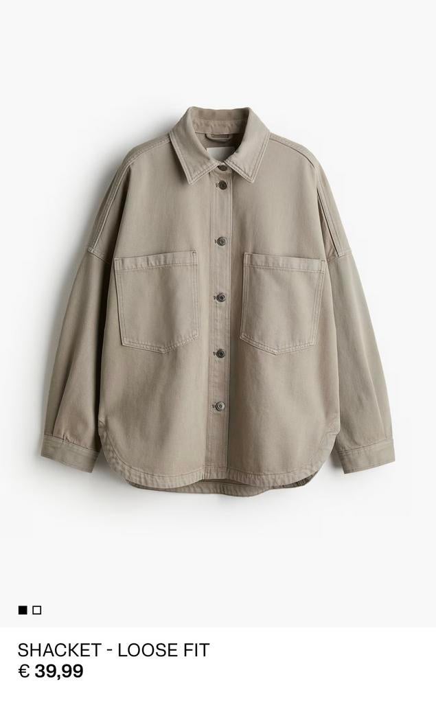 Denim jacket - spijkerjas H&M nieuw, Ophalen of Verzenden, Nieuw, Maat 36 (S), Beige