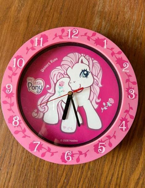 My Little Pony Desert Rose klok 2006, Ophalen of Verzenden, Gebruikt