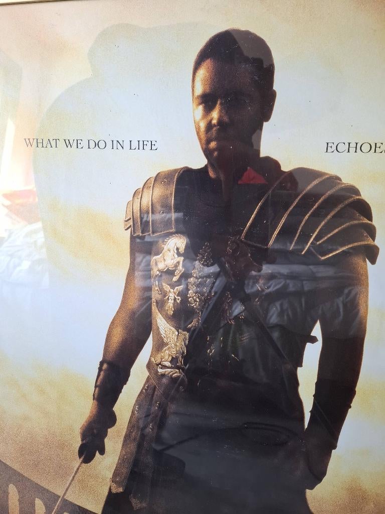 Poster The Gladiator, Rechthoekig Staand, Met lijst, Ophalen of Verzenden, Zo goed als nieuw