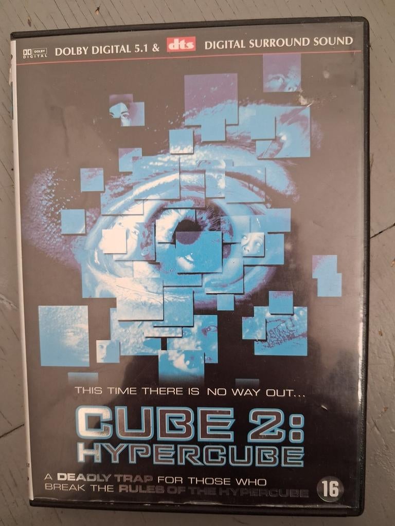 Cube 2: Hypercube DVD - Spannende Sci-Fi Thriller, Vanaf 16 jaar, Ophalen of Verzenden, Gebruikt, Actiethriller