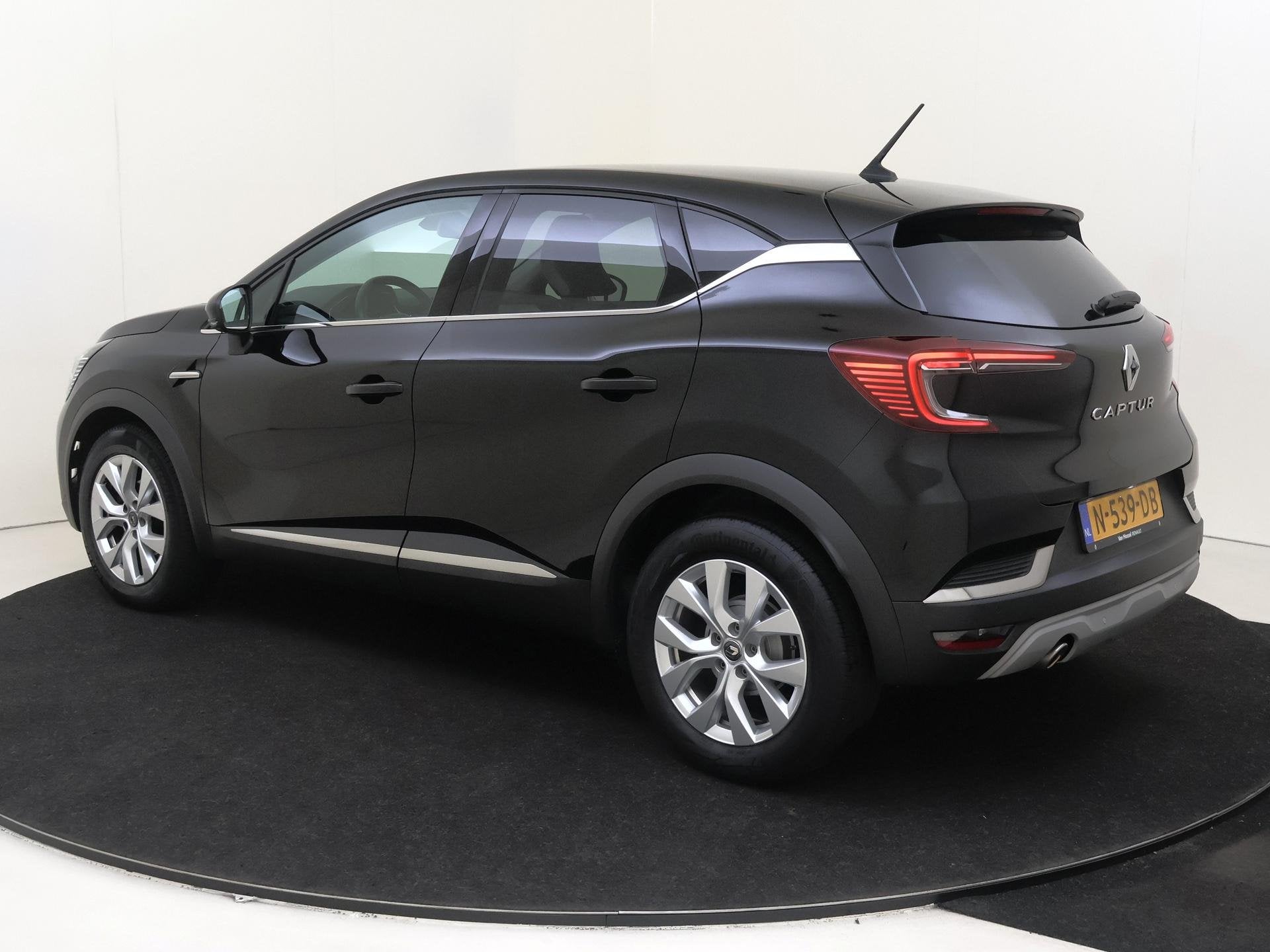 Renault Captur 1.0 TCe 90 Intens | 1e Eigenaar | Navigatie |, Gebruikt, Euro 6, Leder en Stof, Zwart