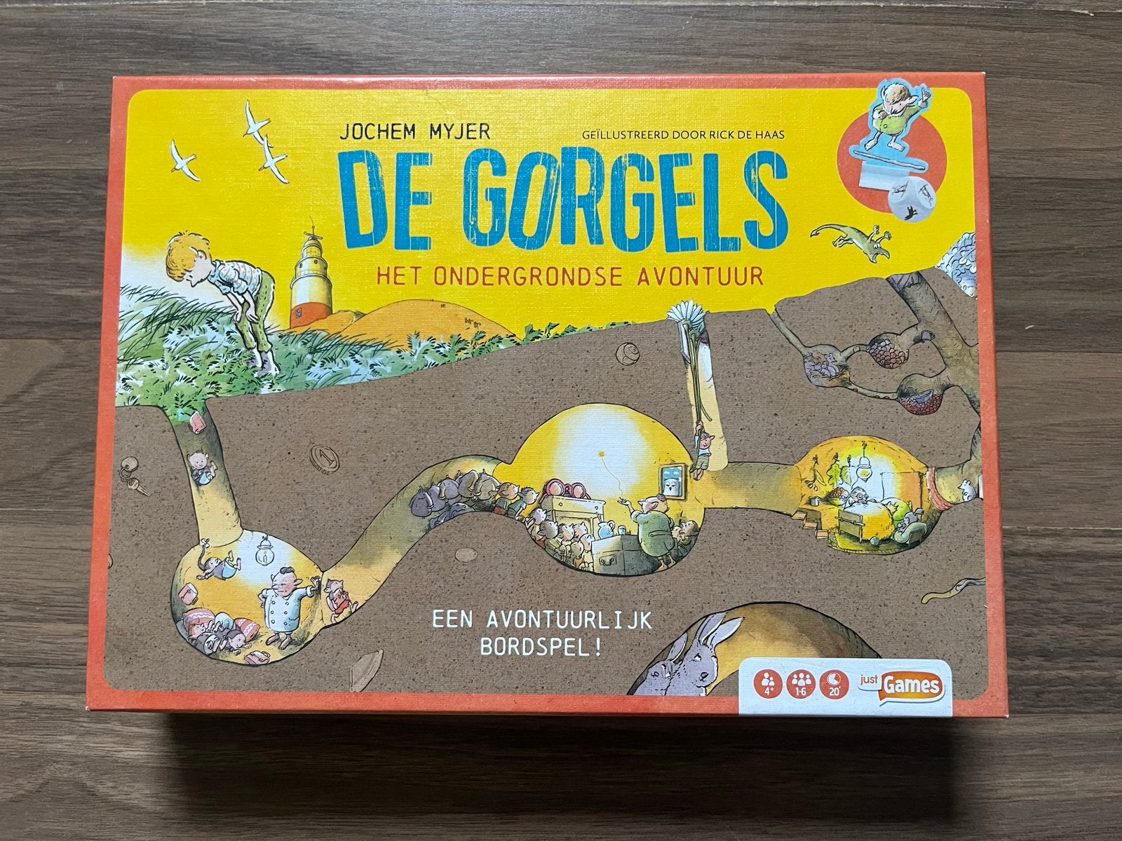 De Gorgels: Het Ondergrondse Avontuur Bordspel, Drie of vier spelers, Ophalen of Verzenden, Zo goed als nieuw