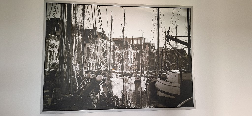 Canvas schilderij Groningen Binnenstad Hoge ter A, Huis en Inrichting, Woonaccessoires | Schilderijen, Tekeningen en Foto's, Ophalen