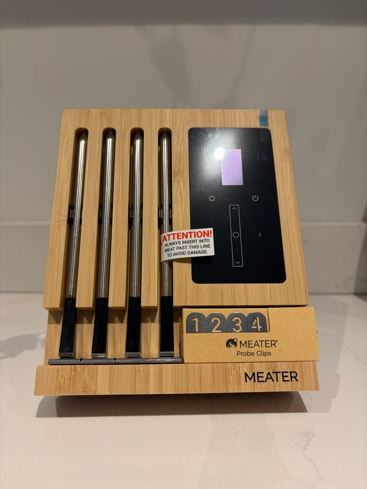Meater Block Draadloze Vleesthermometer (4 sondes), Verzenden, Zo goed als nieuw
