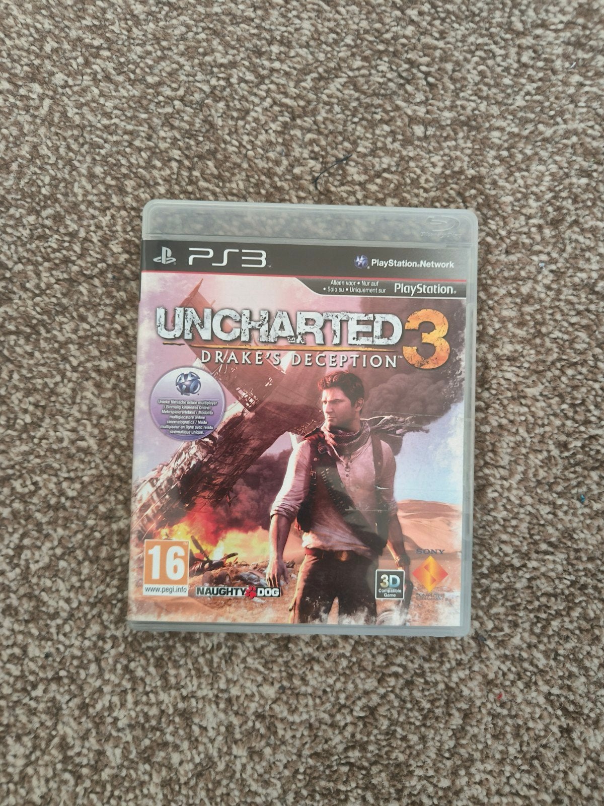 Uncharted 3: Drake's Deception - PlayStation 3, Avontuur en Actie, Online, Gebruikt, 1 speler