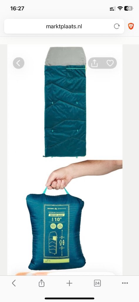 Kinderslaapzak Decathlon, Ophalen, Gebruikt