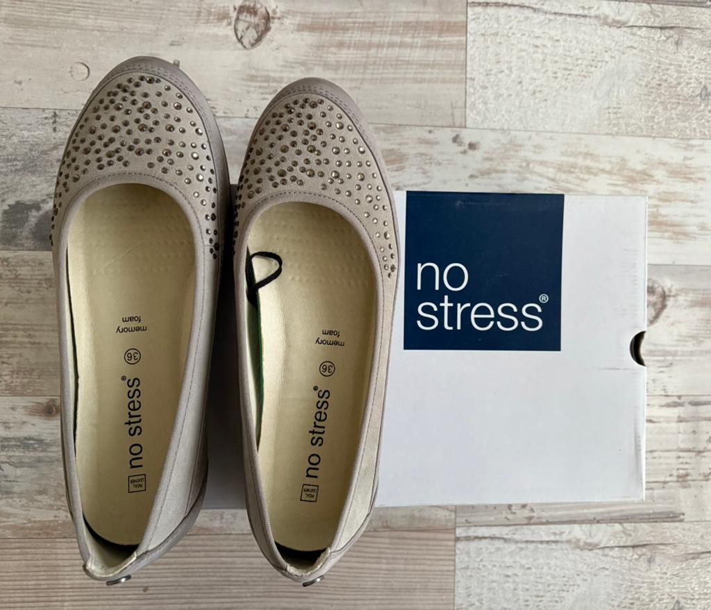 Ballerina’s No Stress maat 36, Kleding | Dames, Schoenen, Nieuw, Grijs, Ballerina's, Ophalen of Verzenden