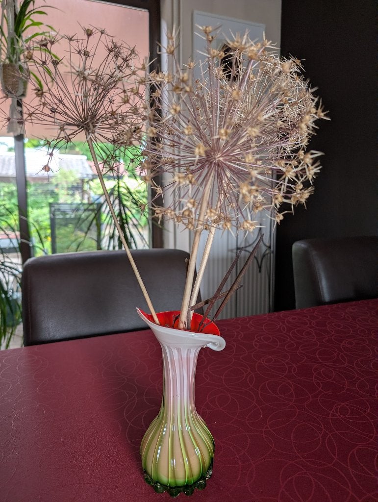 Vintage Murano uit Italië Aronskelk., Overige kleuren, Ophalen of Verzenden, Minder dan 50 cm, Glas