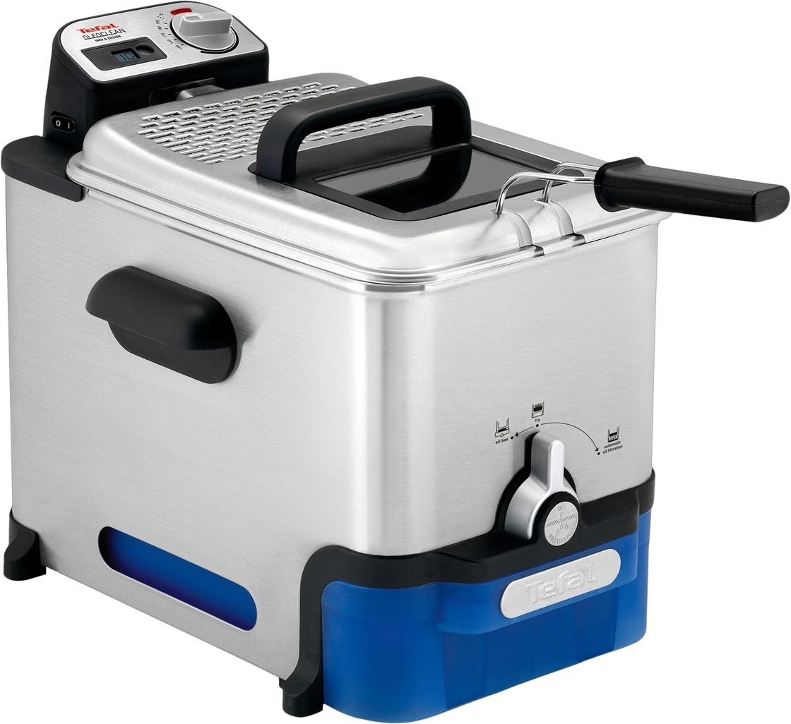 Tefal Oleoclean Pro Inox & Design 3,5L FR8040 Frituurpan, Witgoed en Apparatuur, 3 tot 4 liter, Ophalen of Verzenden, Zo goed als nieuw