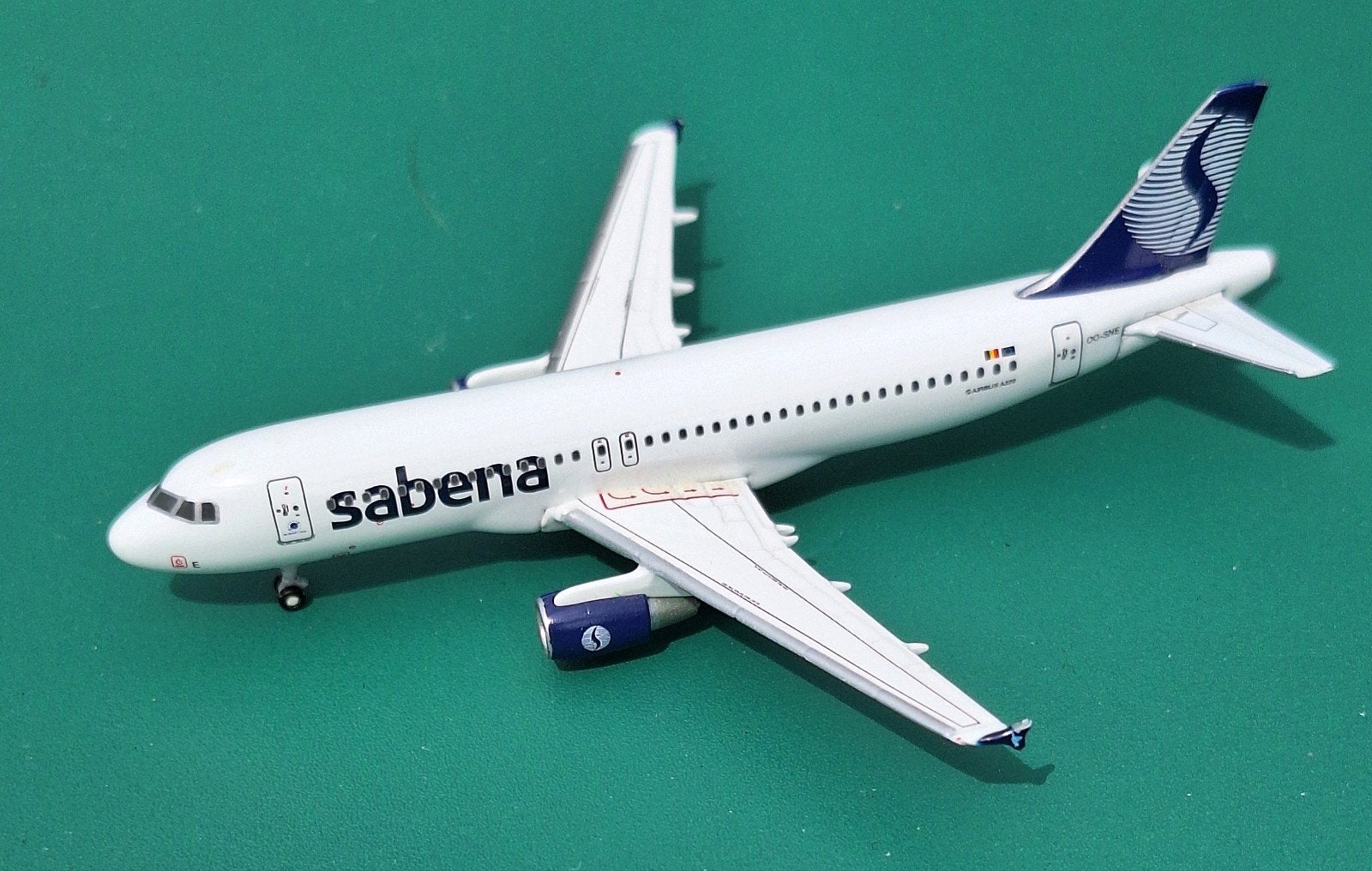 SCHUCO Sabena Airbus A320 Schaalmodel - Zo goed als nieuw, 1:200 of kleiner, Zo goed als nieuw, Vliegtuig, Ophalen
