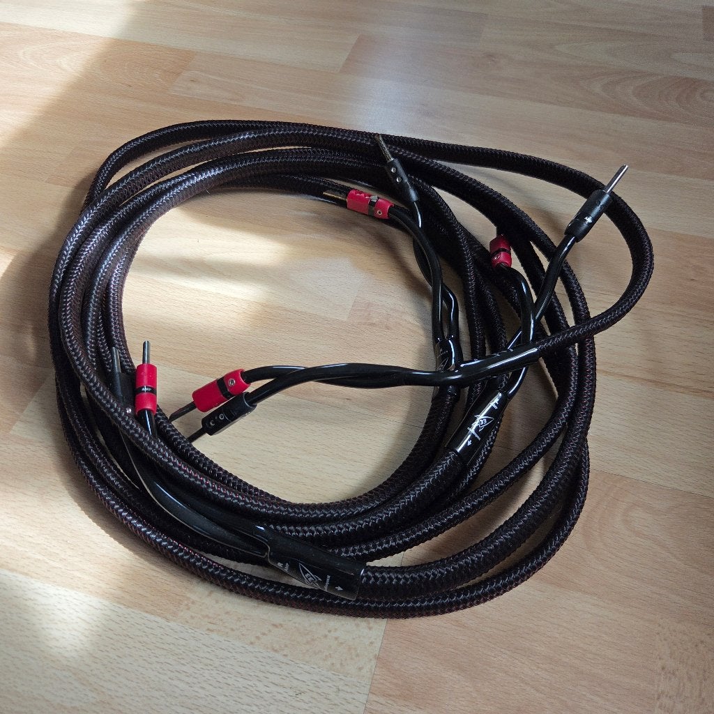 Audioquest Type 33 Luidsprekerkabels met BFA Connectors 3m, Ophalen of Verzenden, Gebruikt, 2 tot 5 meter, Luidsprekerkabel