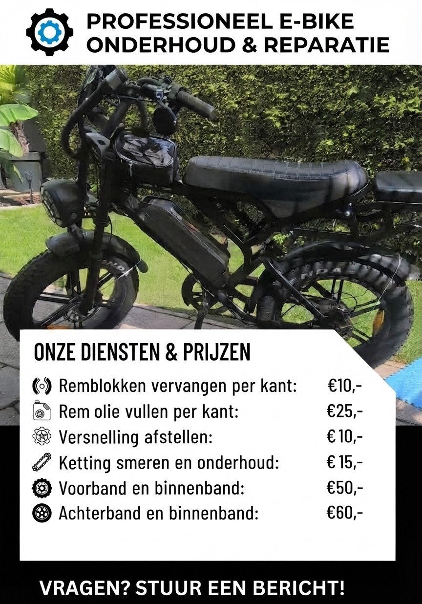 fatbike onderhoud en reparatie, Fietsen en Brommers, Ophalen of Verzenden, Overige merken