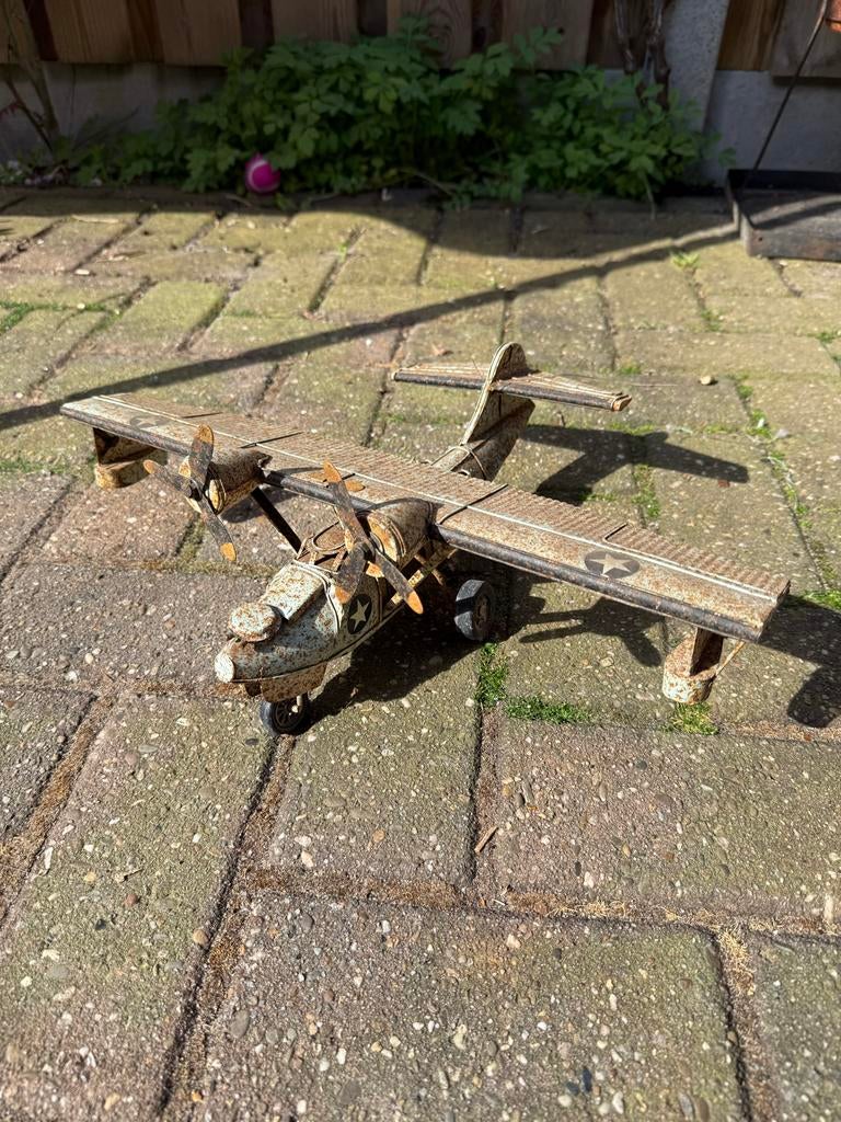 Vintage Vliegtuig Model Plaatstaal - Decoratie, Ophalen, Overige typen