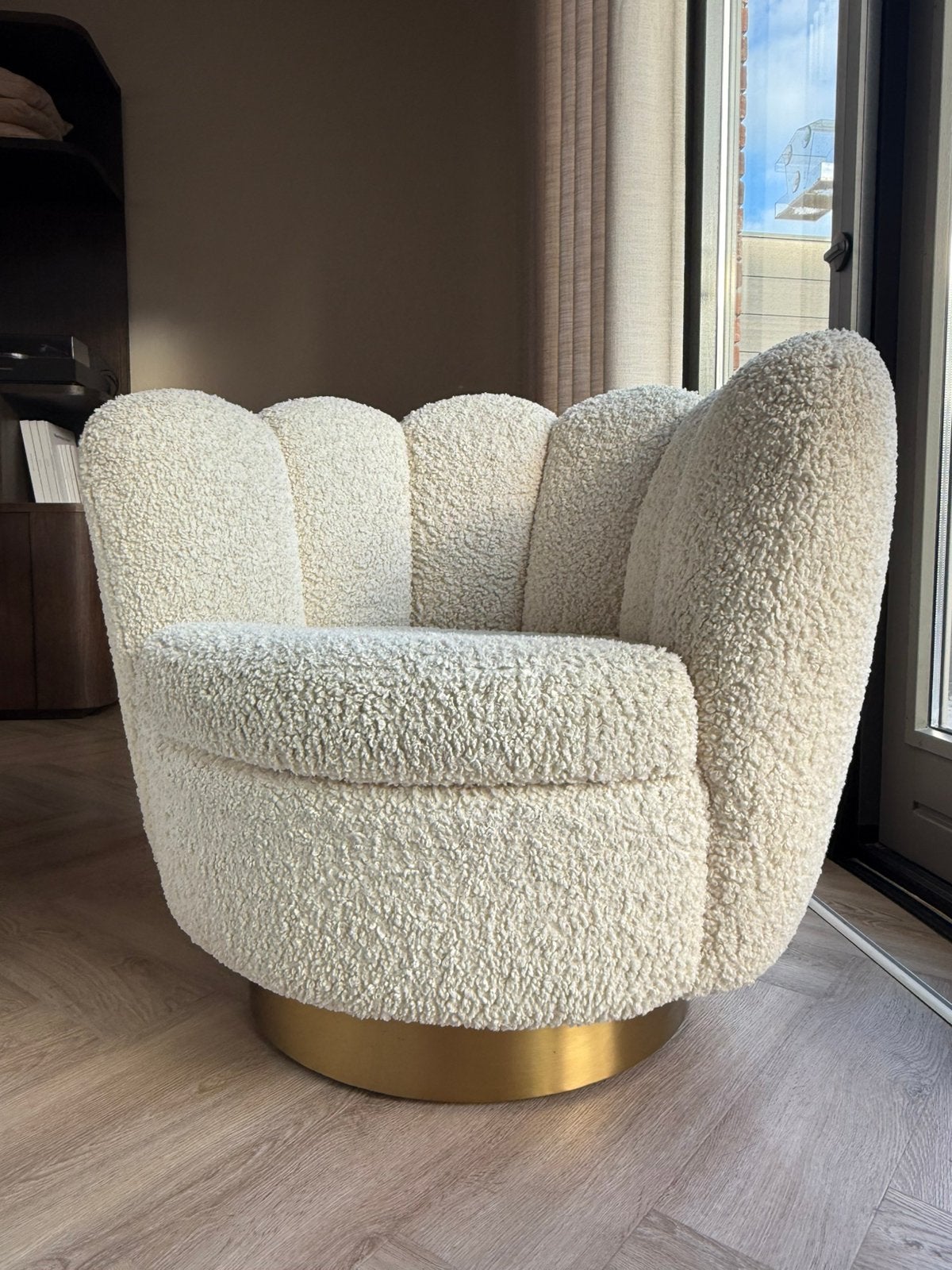 Eichholtz teddy chair, Ophalen, Gebruikt, Minder dan 75 cm, 75 tot 100 cm
