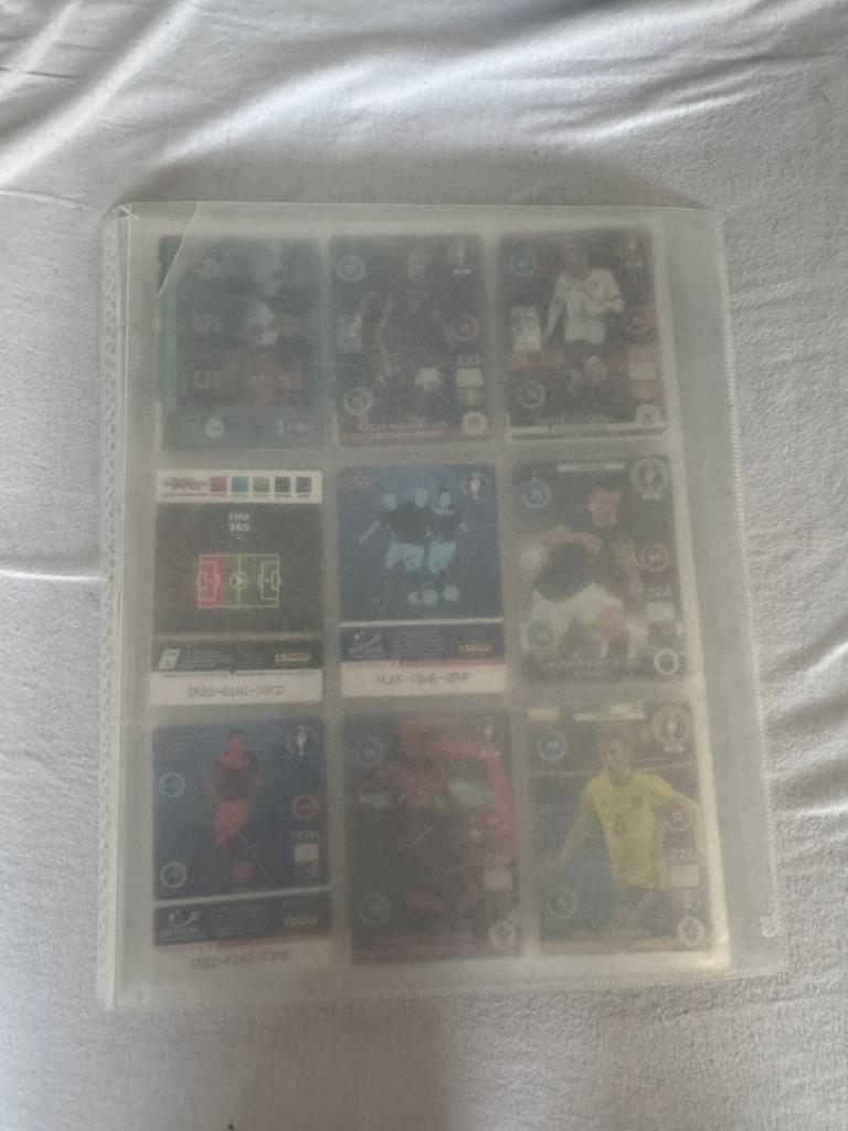Binder met voetbal kaarten, Ophalen of Verzenden, Zo goed als nieuw, Meerdere kaarten