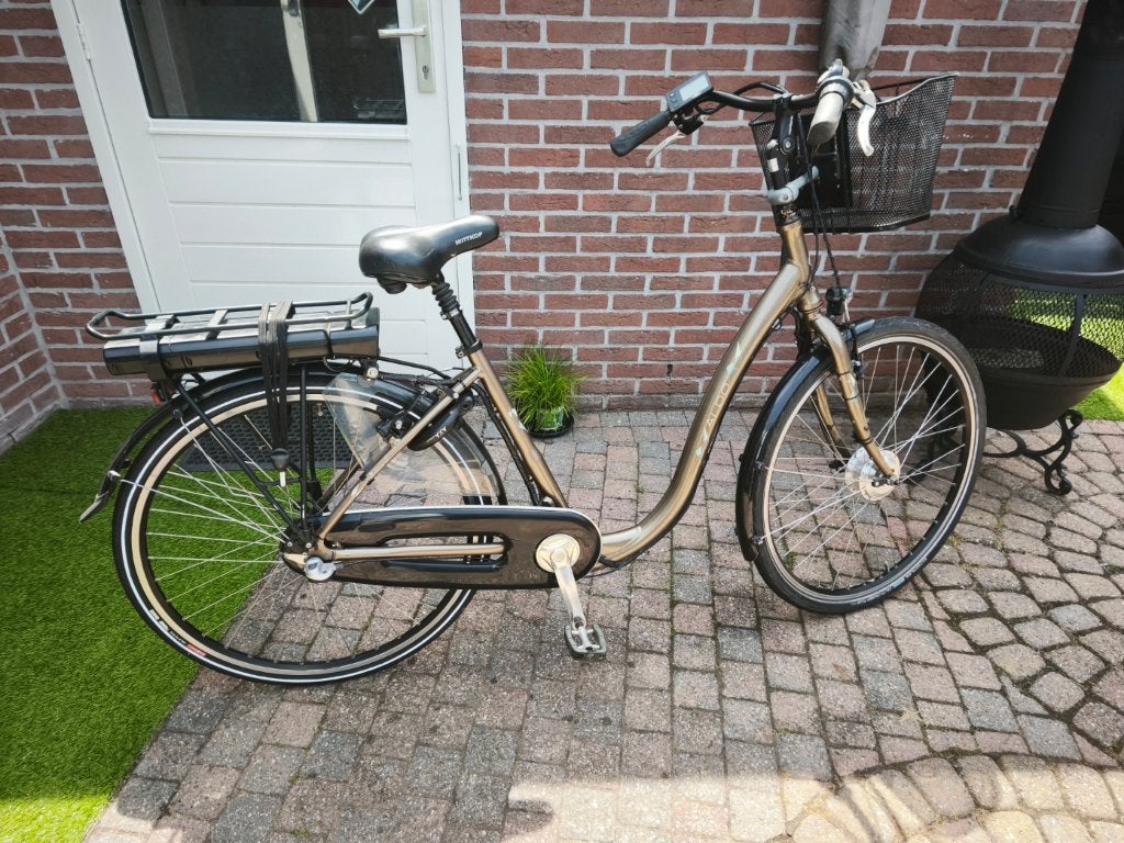 Electrische fiets met lage instap, Aldo, Gebruikt, Versnellingen, Minder dan 47 cm, Trommelrem