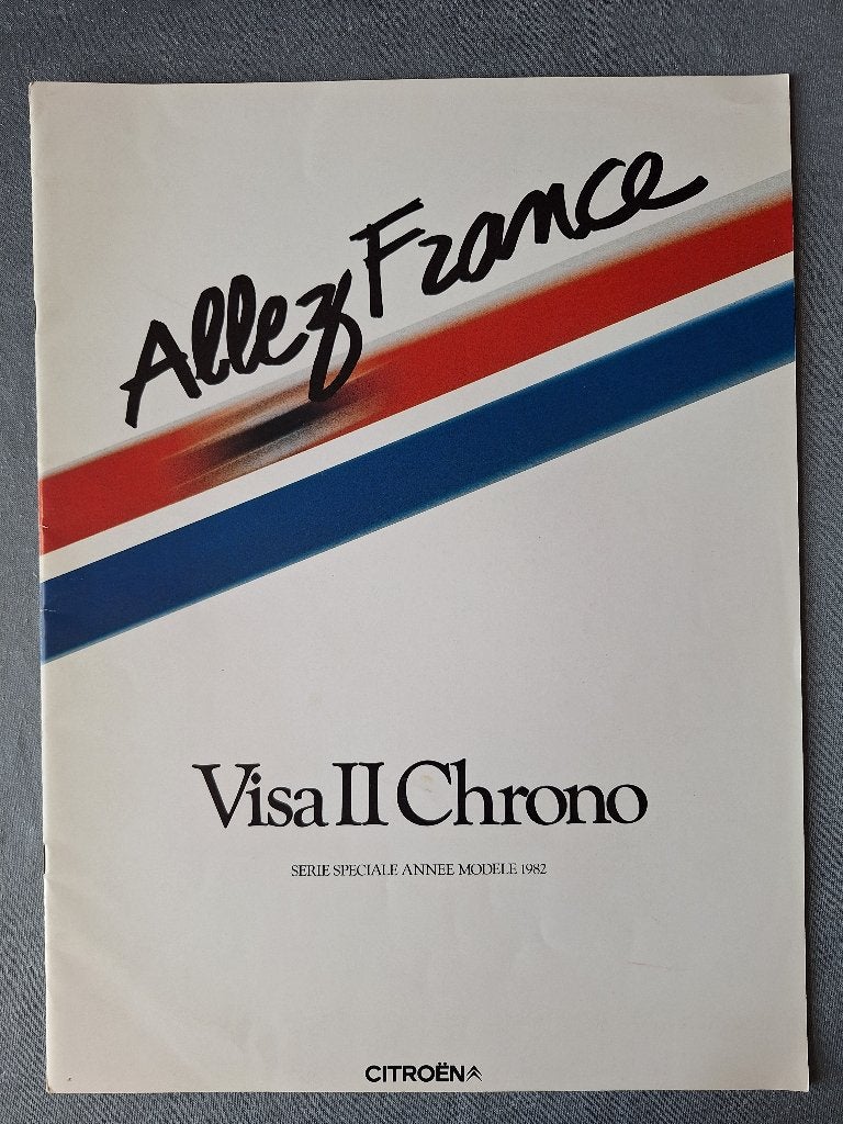 Brochure CITROEN VISA II CHRONO - 1982 Frans, Ophalen of Verzenden, Gelezen, Citroën
