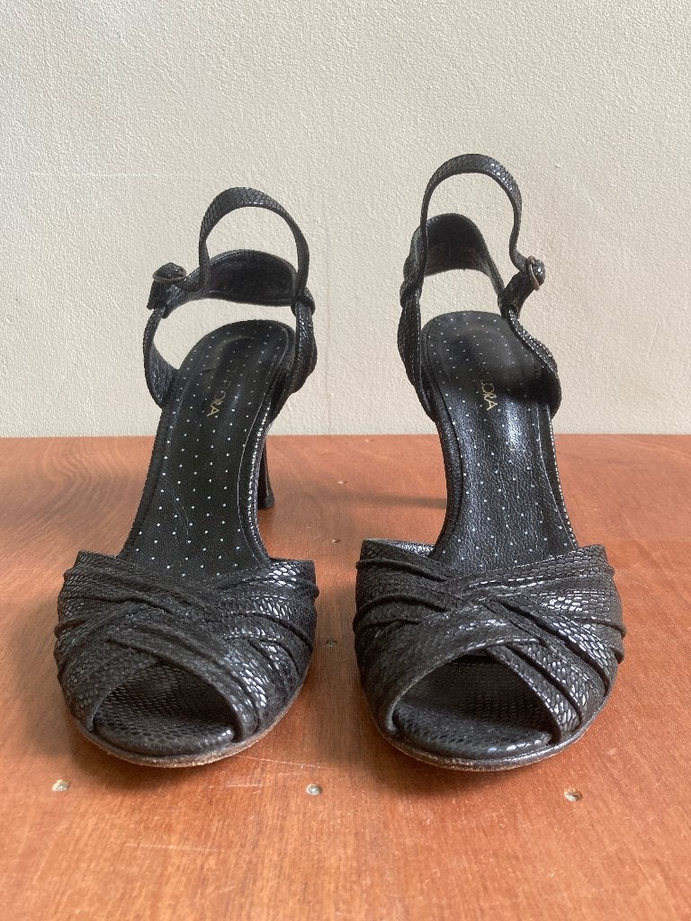 zwarte tangoschoenen Greta Flora maat 38,5, Ophalen of Verzenden, Gebruikt, Schoenen