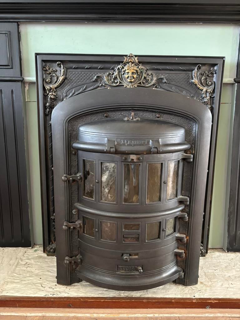 Gietijzer kachel / haard vintage, Huis en Inrichting, Kachels, Ophalen, Gebruikt, Overige brandstoffen, Allesbrander