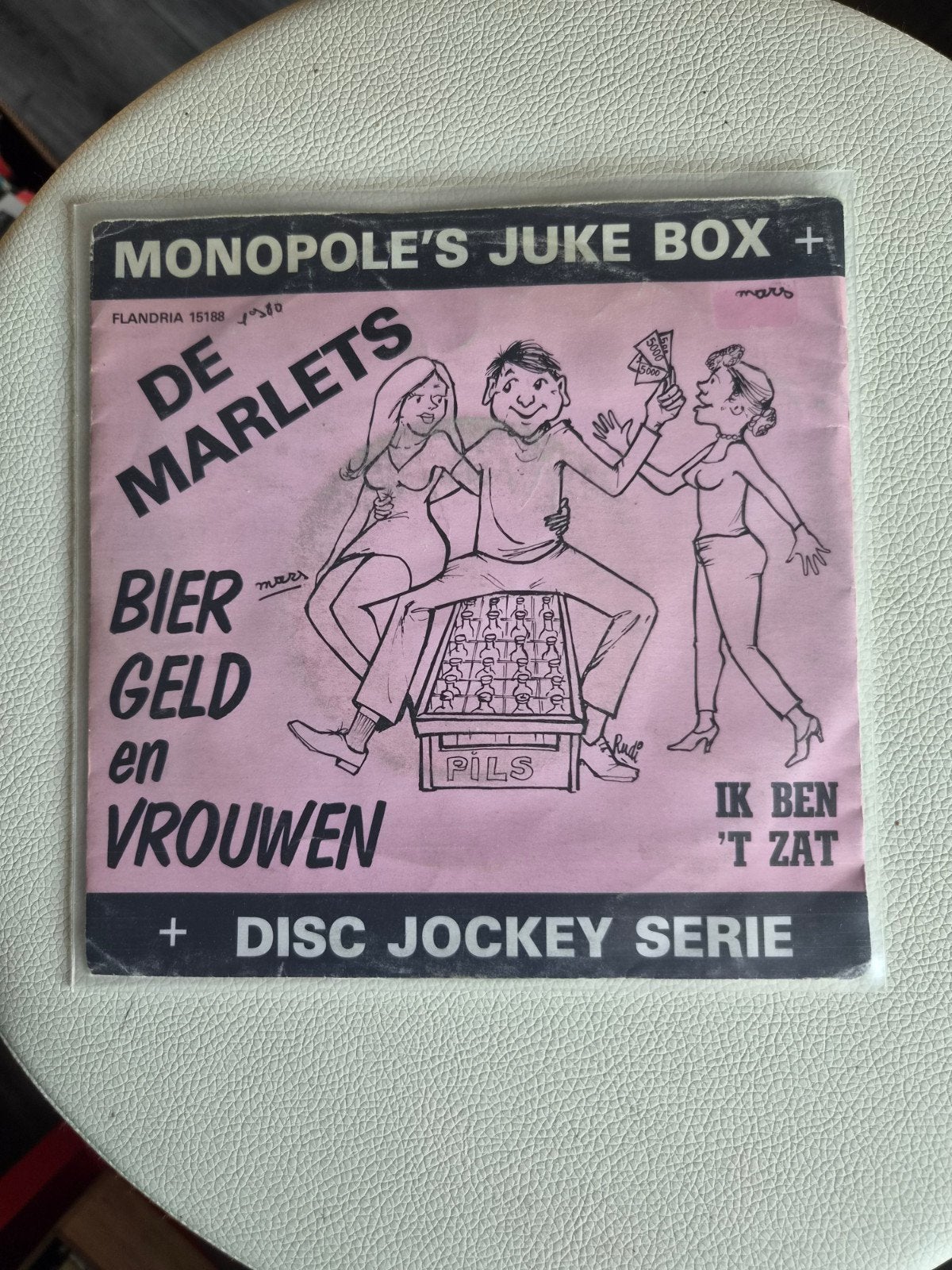 De Marlets Bier geld en vrouwen, Gebruikt, 7 inch, Ophalen of Verzenden, Nederlandstalig