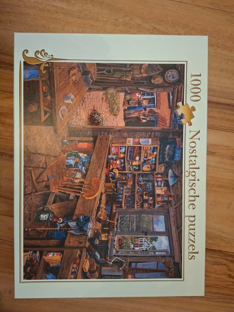 Nostalgische puzzel, 1000 stukjes., Ophalen of Verzenden, 500 t/m 1500 stukjes