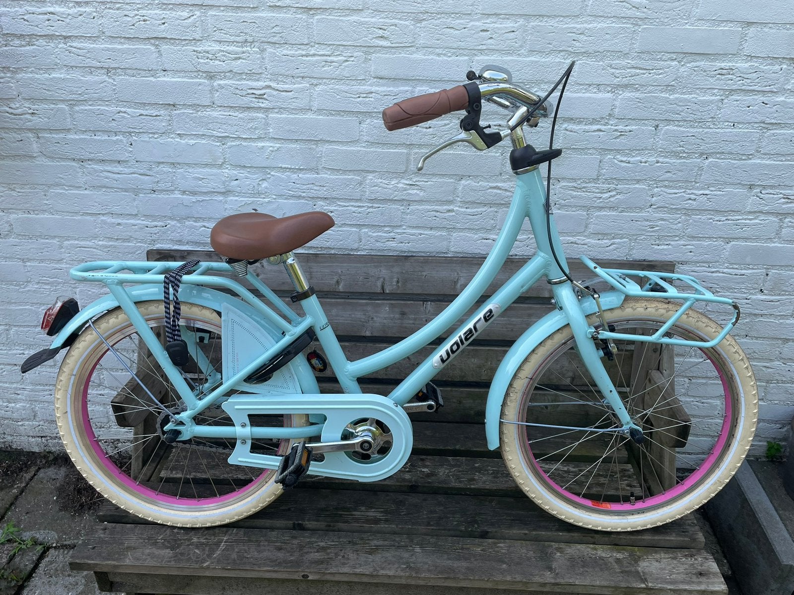Meisjesfiets 20 inch, Ophalen, Gebruikt, 22 inch, Handrem
