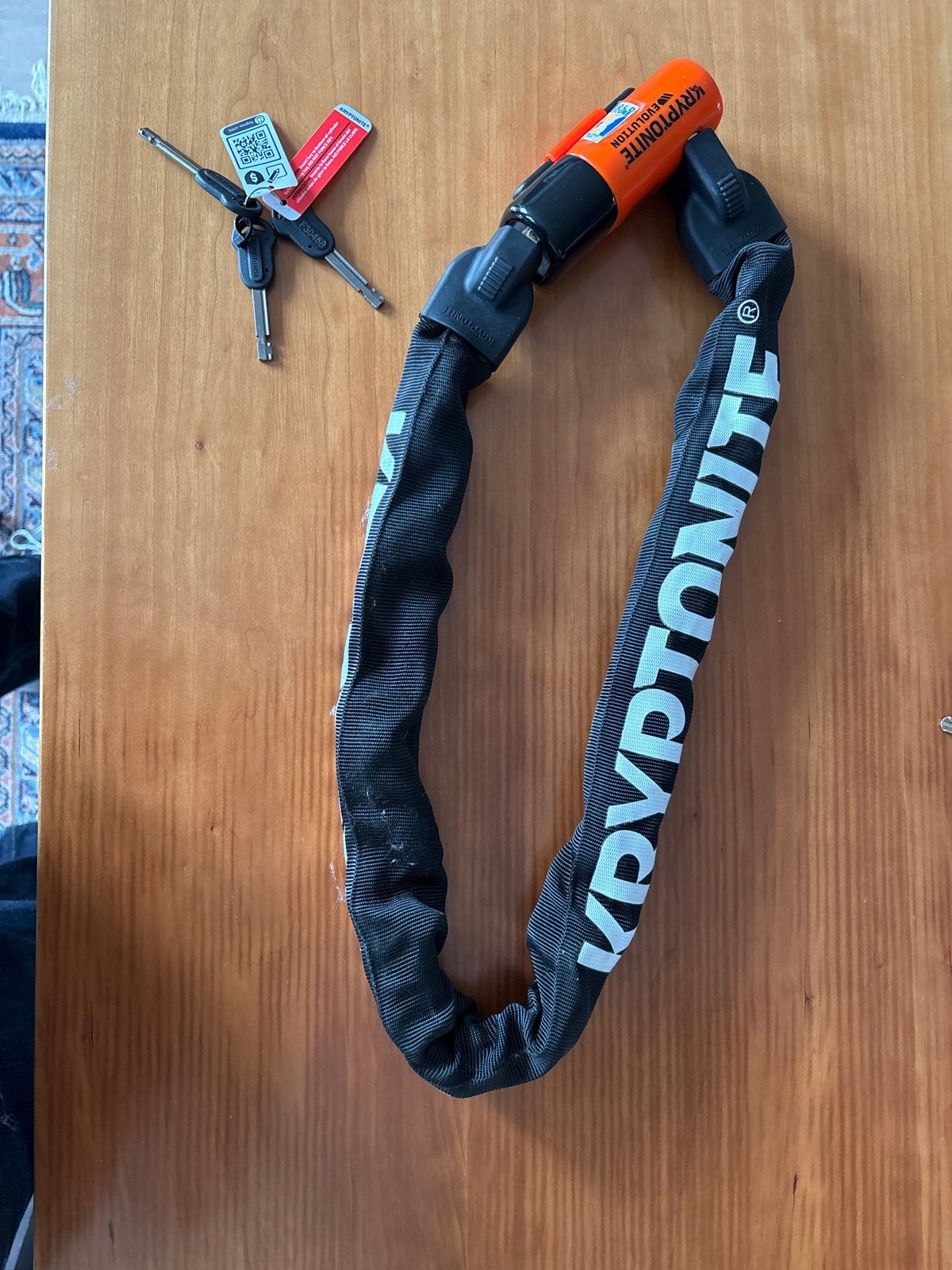Kryptonite Evolution ART-3 Kettingslot Fiets E-Bike Scooter, Fietsen en Brommers, Ophalen of Verzenden, Zo goed als nieuw