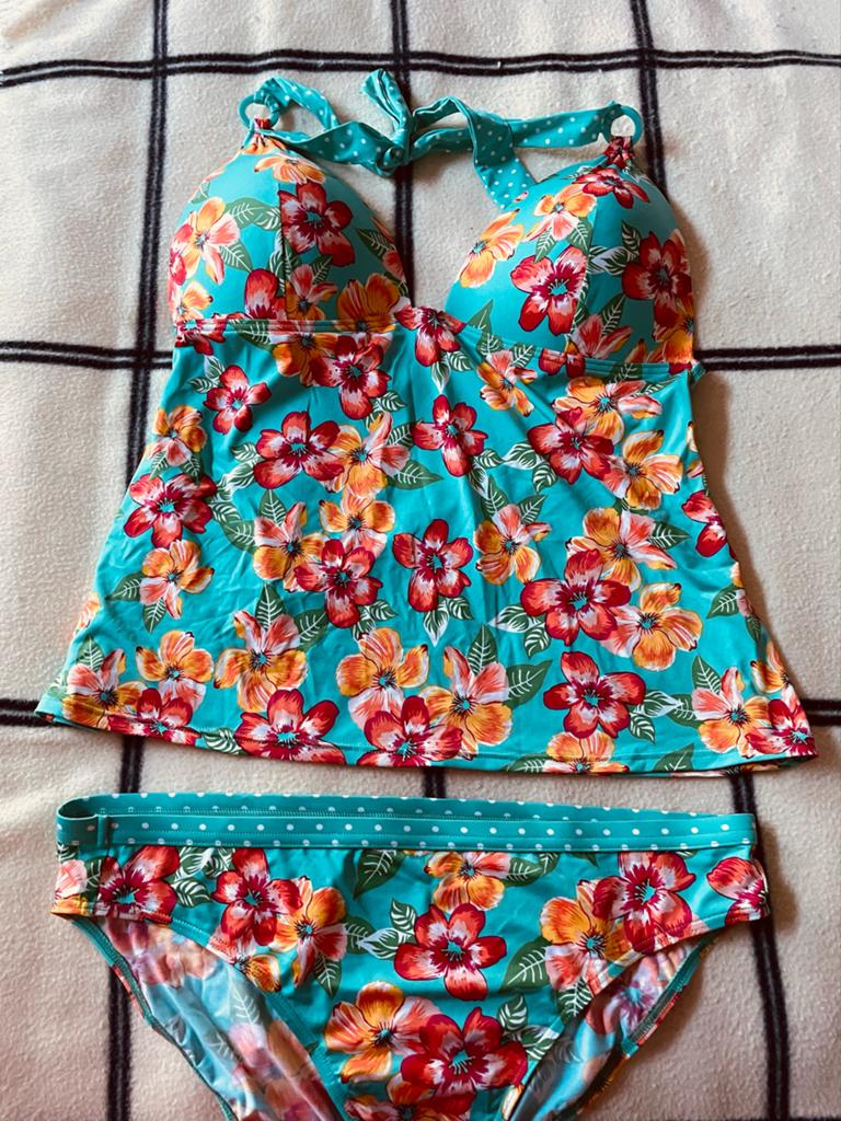 Esprit bloemenprint tankini - Zo goed als nieuw, Kleding | Dames, Badmode en Zwemkleding, Verzenden, Zo goed als nieuw, Overige kleuren