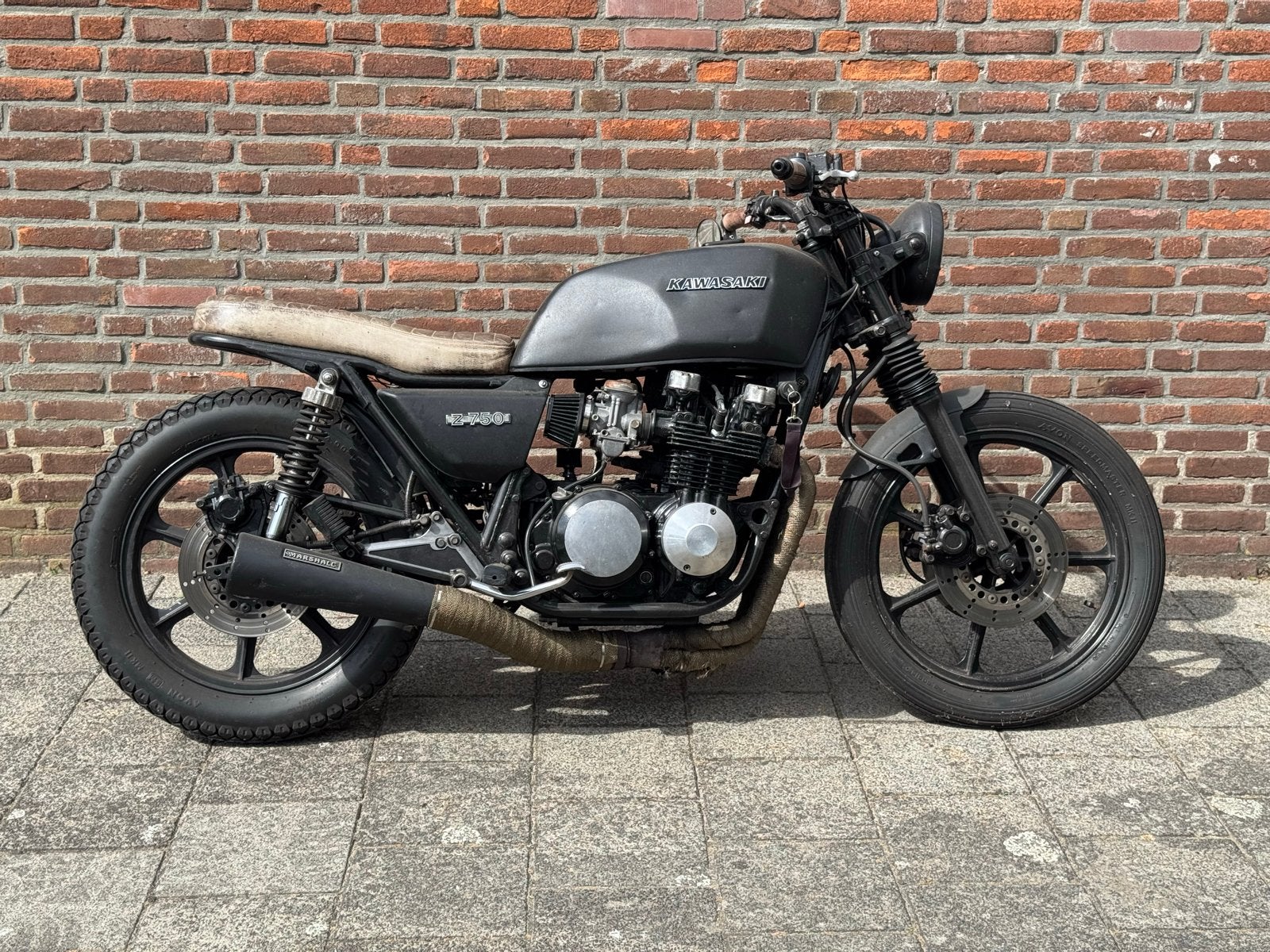 Unieke Kawasaki Z750 Cafe Racer - Custom Build, 4 cilinders, Motorrijbewijs A, Gebruikt, Particulier