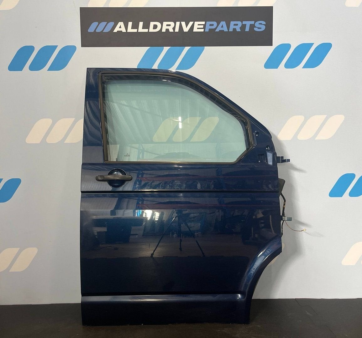 VW Transporter T5 Voorportier rechts LD5Q blauw 7E0831056F, Gebruikt, -, Deur, -