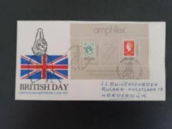 Gelegenheids Envelop - British Day - 1977, Ophalen of Verzenden, Beschreven, Europa