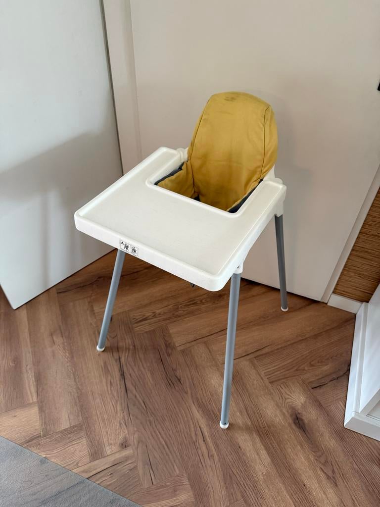 IKEA Antilop kinderstoel met eetblad en kussentje, Ophalen, Gebruikt, Overige typen, Gordel(s)