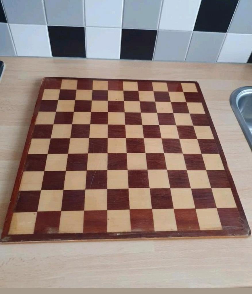 Schaakbord, dambord, Een of twee spelers, Ophalen of Verzenden, Gebruikt