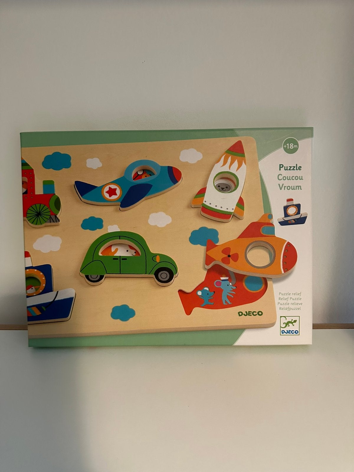 Mooie puzzel Djeco voertuigen, Kinderen en Baby's, Speelgoed | Houten speelgoed, Ophalen of Verzenden, Nieuw