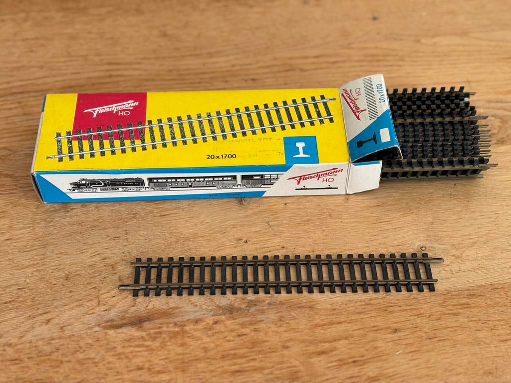 Fleischmann H0 Rails en Wissels - Zo goed als nieuw, Ophalen, Gelijkstroom, Fleischmann, Rails