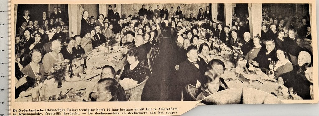 Amsterdam 1932,10 jaar Ned.Chr.Reisvereniging in Krasnapolsk, Verzenden, Voor 1940, Gebruikt, Overige onderwerpen