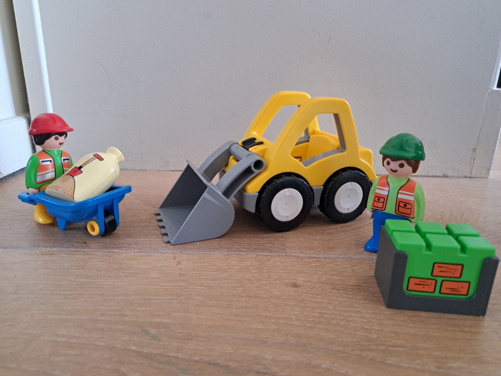 playmobil 123 bulldozer 6775 en 6961, Ophalen of Verzenden, Gebruikt