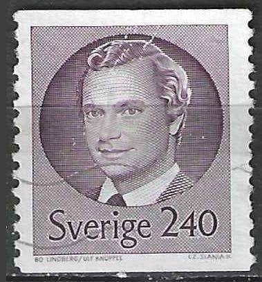 Zweden 1981 - Yvert 1133 - Koning Carl Gustaf XVI (ST), Postzegels en Munten, Postzegels | Europa | Scandinavië, Verzenden, Zweden
